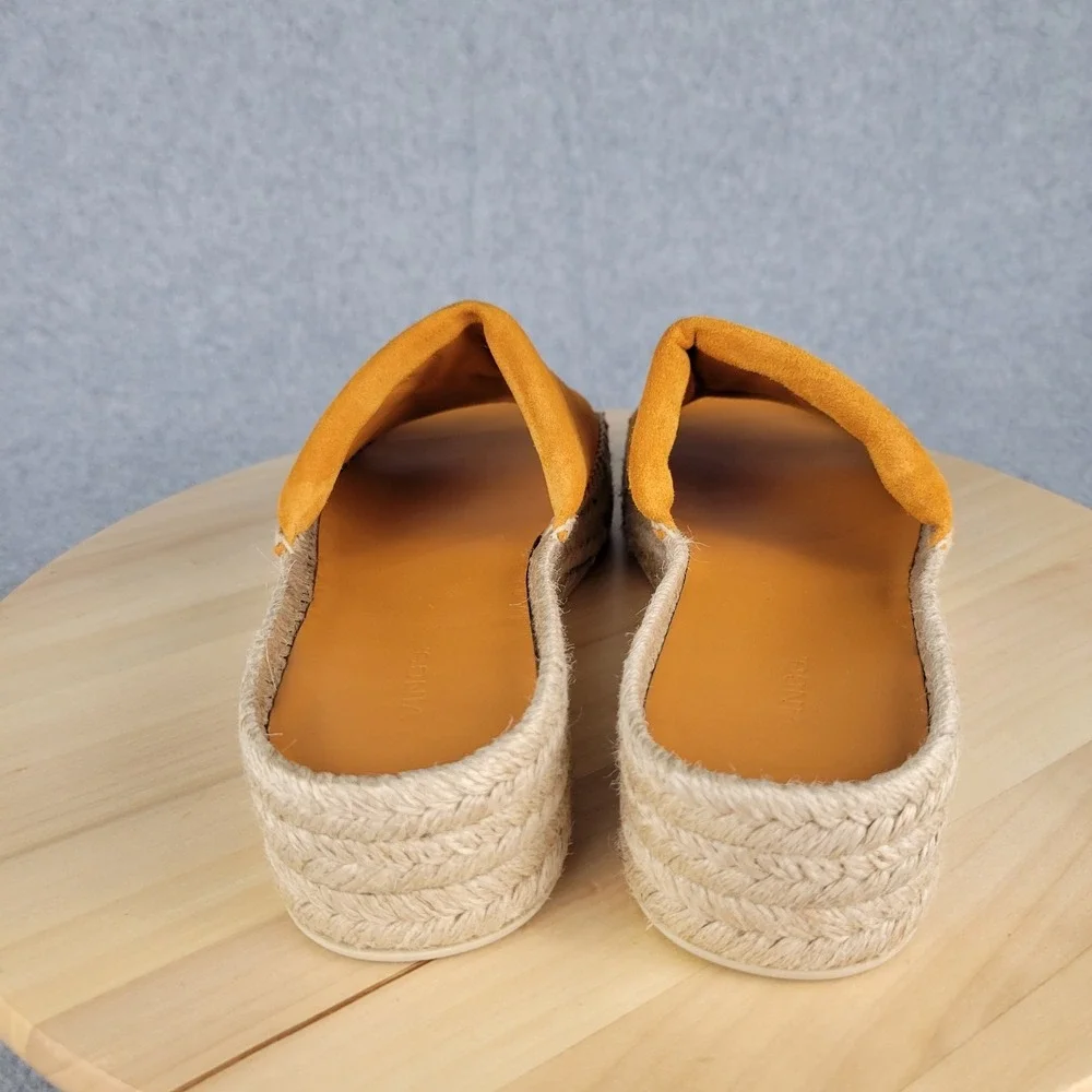Vince Jesse Espadrille Slide Sandal Shoes Women's Size 9 M Orange Resort 9673383